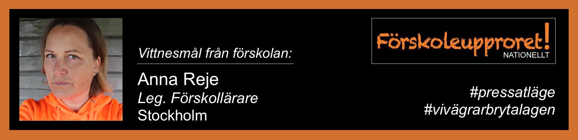 Anna Reje, leg. förskollärare