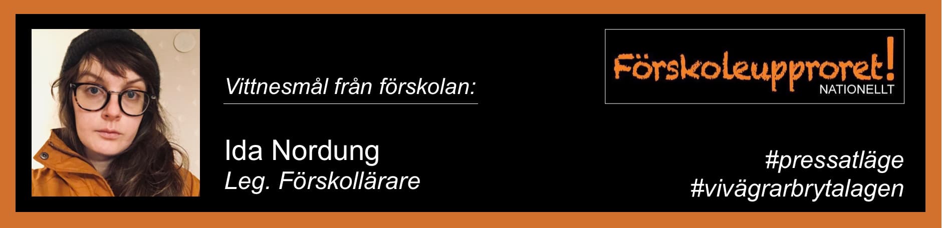 Ida Nordung, leg förskollärare