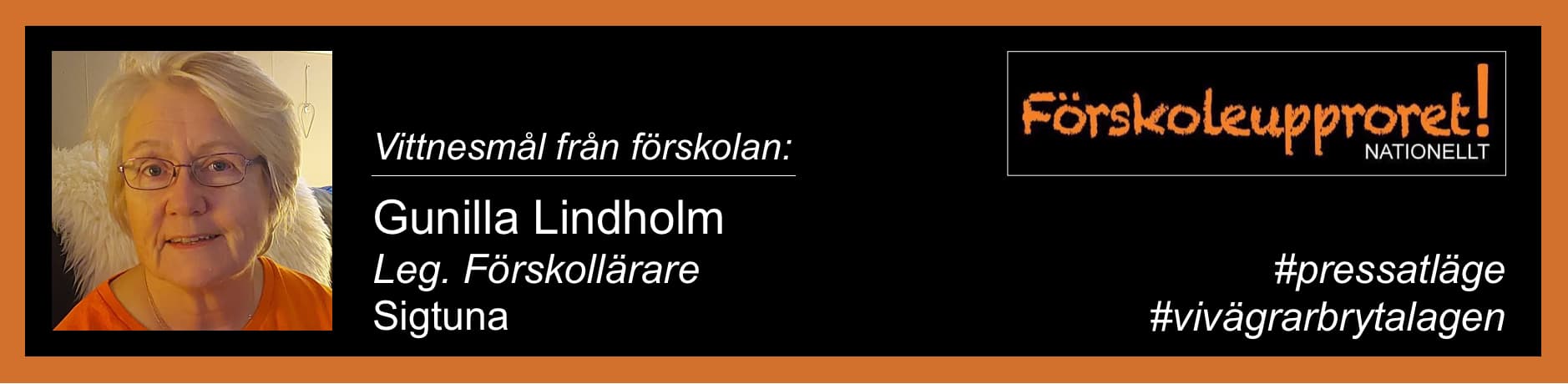 Gunilla Lindholm, leg. förskollärare